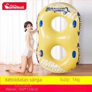 Sellő úszógyűrű felnőtteknek, unikornis/donut dizájn, PVC 0,3 mm, nyomtatott minta, Camebust/Clebust