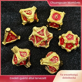 D20 kocka, cink ötvözet, 20 oldalú, 195 g, doboz 50 darab