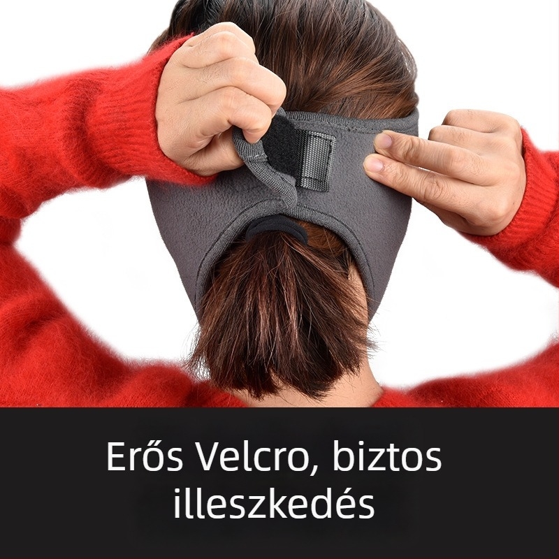 Kerékpáros maszk polár fleece anyagból, szélálló teljes arcvédő, uniszex