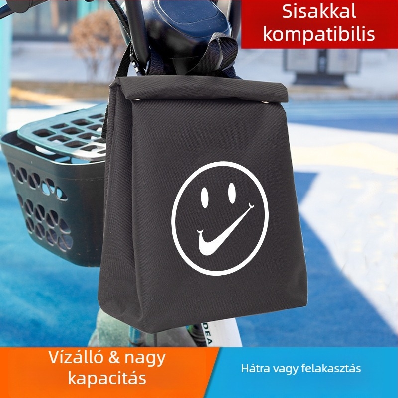 Elülső táska elektromos kerékpárhoz, 17 L kapacitás, Oxford anyag, belső bélés
