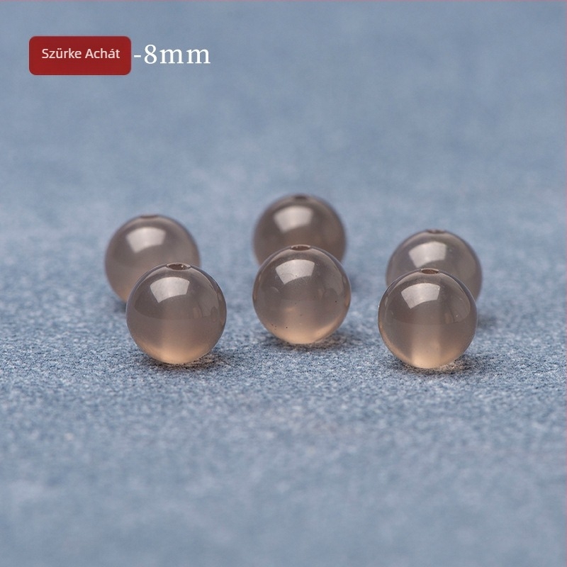 Piros achát golyóok DIY-hoz – 6 mm és 8 mm szabad gyöngyök nyaklánc és karkötő készítéséhez