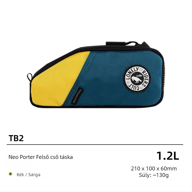 ULAC kerékpár váztáska a felső cső TB1/TB2, vászon, 1.2–1.6 L