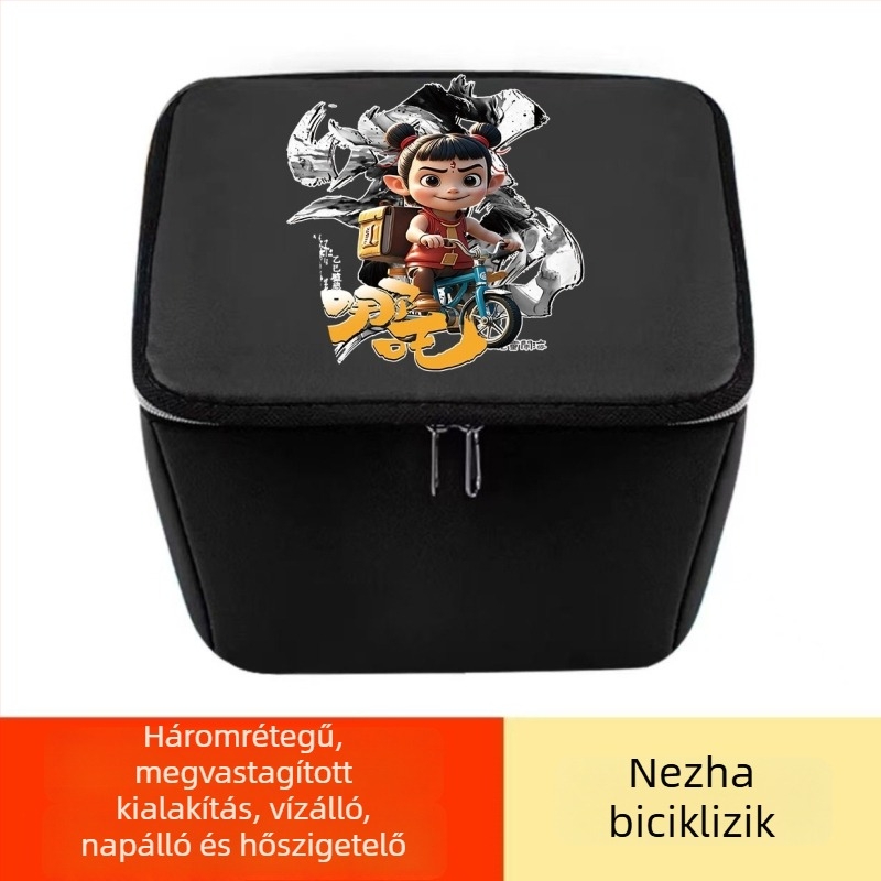 PU vízálló belső táska az elektromos kerékpár első kosarához