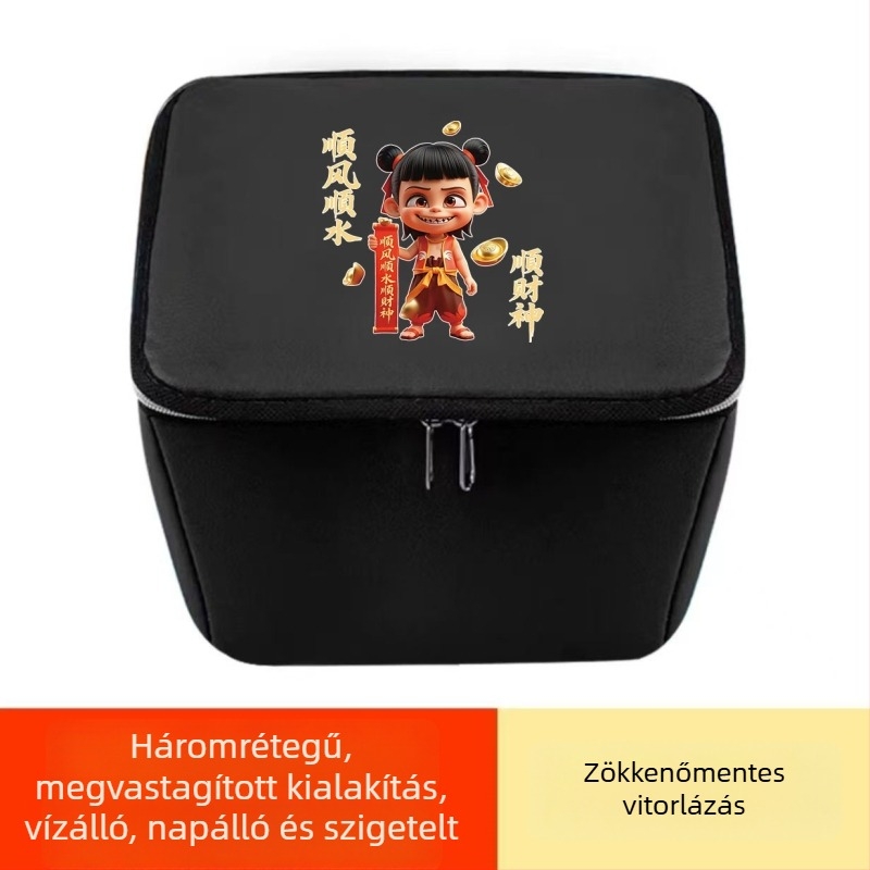 PU vízálló belső táska az elektromos kerékpár első kosarához