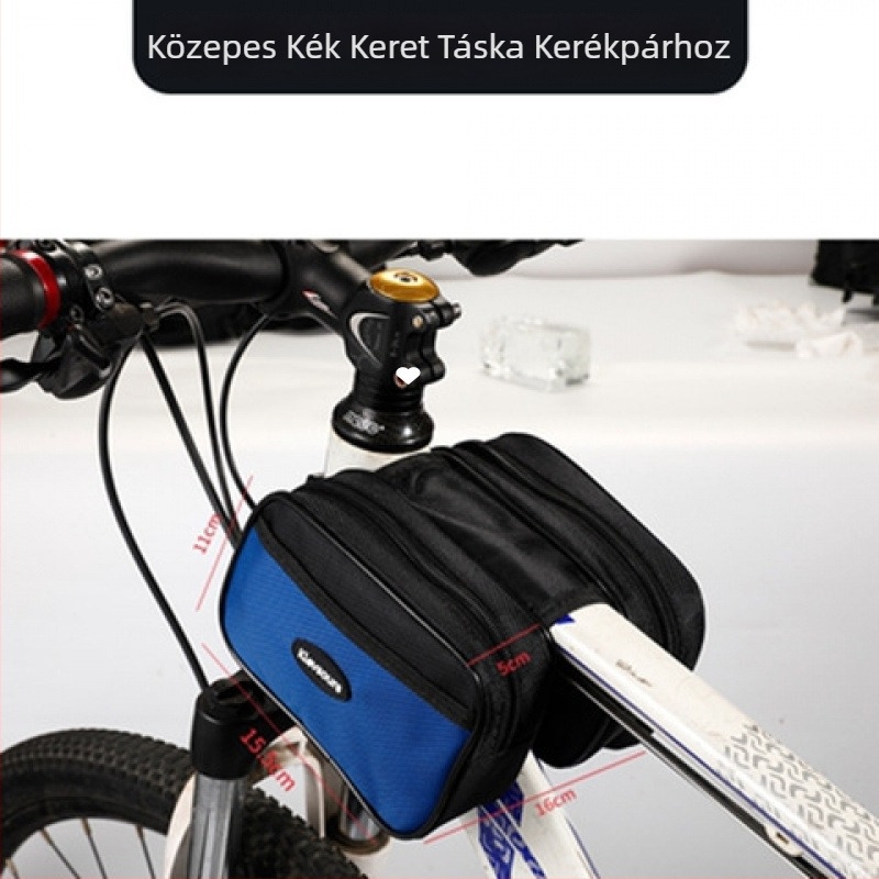 Kerékpár első váztáska – Nagy méret, univerzális kompatibilitás, készleten