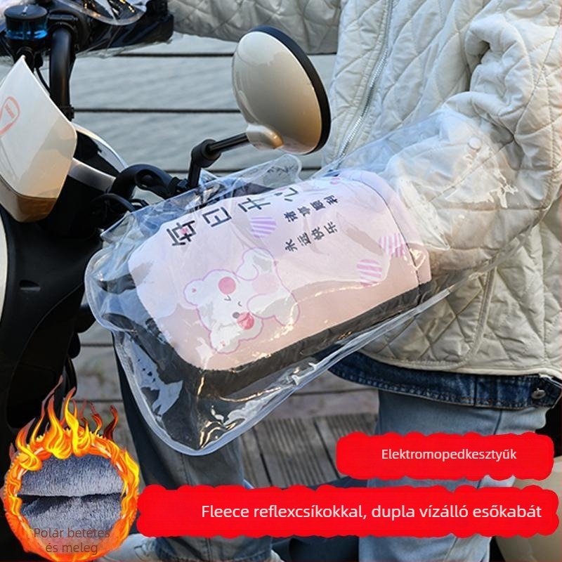 Bőr elektromos motorkerékpár kesztyűk felnőttegeknek, uniszex, kerékpáros használatra