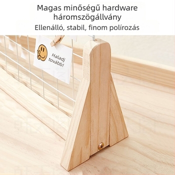 Asztali ékszerkijelző polc, porvédett, faanyagú, pasztorális stílusú, ékszerekhez