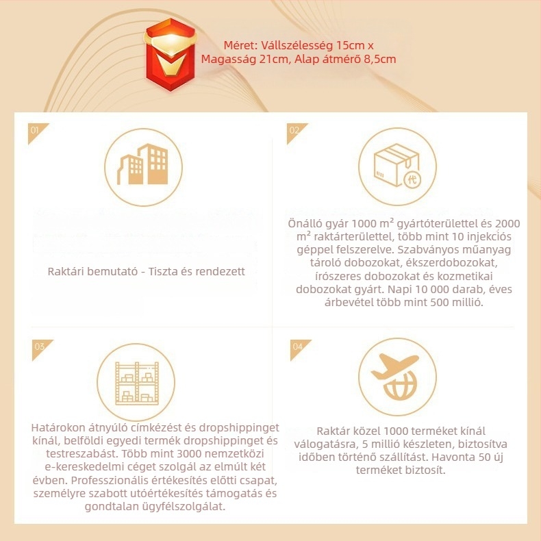 Multifunkcionális ékszerállvány, nemszövött textil, asztali telepítés