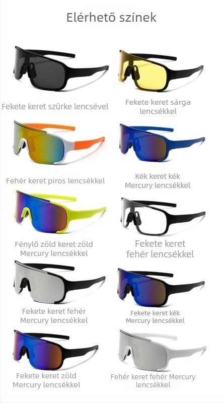 Hegyi sí szemüveg hóban – szélvédett, porálló, UV-védelem, PC anyag, egyrétegű