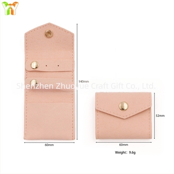 Ékszertáska, puha, clutch/K-style stílus, egyszínű mintázat, modell M-20240411