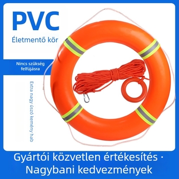 Felnőtt mentőgyűrű, PVC tengeri, professzionális, vastagított tömör műanyag gyűrű reklámlogóval