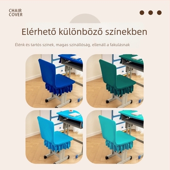 Iskolai székhuzat – egy darabos, elasztikus, poliészter, egyszerű és modern stílus