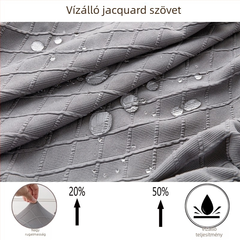 Gyémánt mintás jacquard vízálló székhuzat, univerzális minden évszakhoz, étkezőszékhez, könnyed luxus stílus