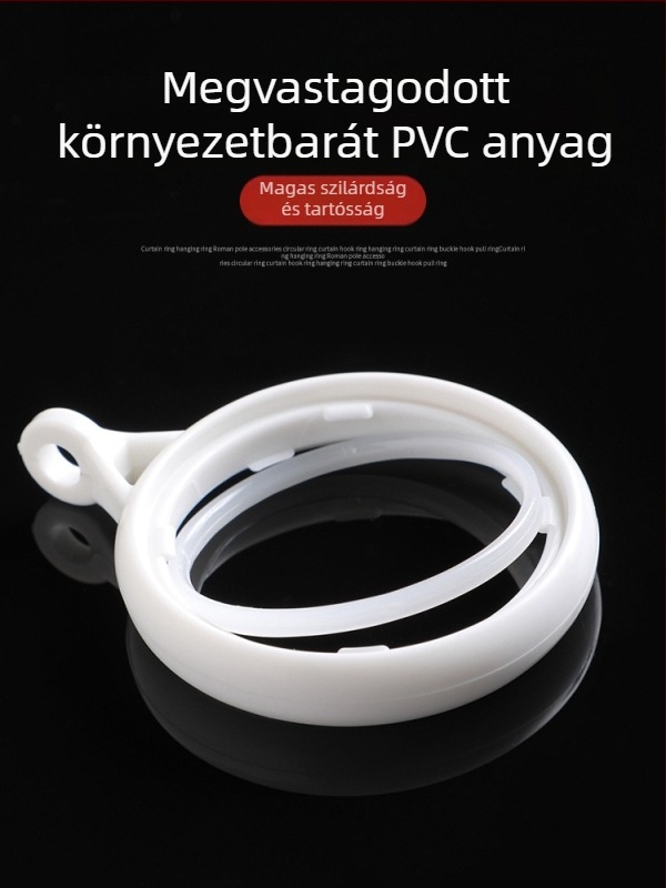 Függönygyűrű román rúdhoz – kampó-gyűrű készlet