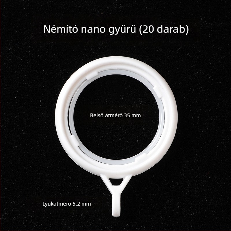 Függönygyűrű román rúdhoz – kampó-gyűrű készlet