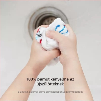 Baba arc- és kéztörlők - 100% pamut géz, 32 darabos csomag, 100–120 g/darab, Grace Jie Liya