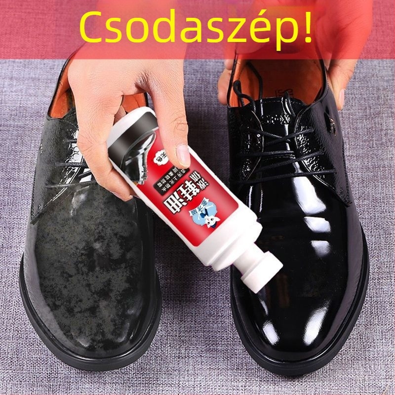 Bőr cipőápoló krém nylon törölközővel – újrahasználható, vízálló, márka Unique