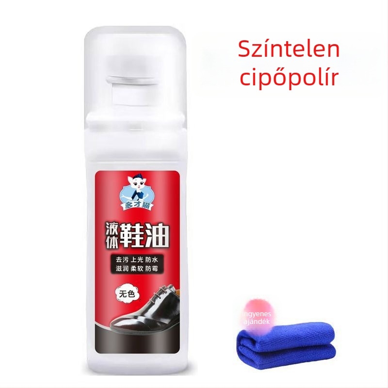 Bőr cipőápoló krém nylon törölközővel – újrahasználható, vízálló, márka Unique