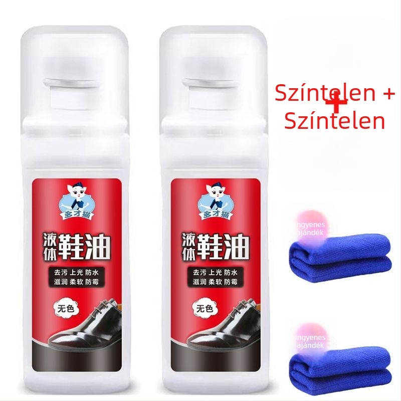 Bőr cipőápoló krém nylon törölközővel – újrahasználható, vízálló, márka Unique