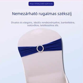 Rugalmas széktakaró virágos mintával, bankettek és esküvők dekorációjához – állítható méretű étkezőszékekhez