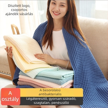 100% pamut törölköző fürdéshez, vafelszőtt Jacquard, 32s, 200-300 g