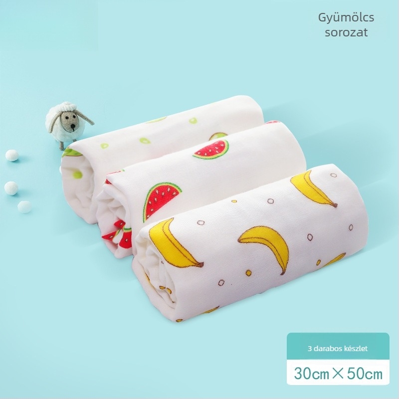 Baba gézfürdőlepedő – 100% pamut, téglalap alakú, 70 g