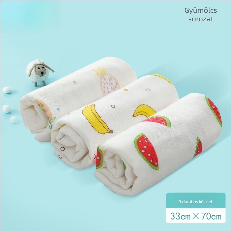 Baba gézfürdőlepedő – 100% pamut, téglalap alakú, 70 g