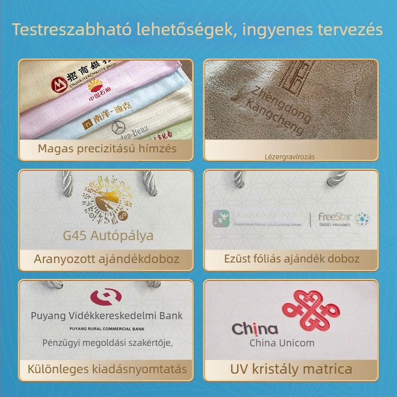 100% pamut törölközők ajándékdobozos készlet, 250 g, logó nyomtatás elérhető, üzleti ajándék