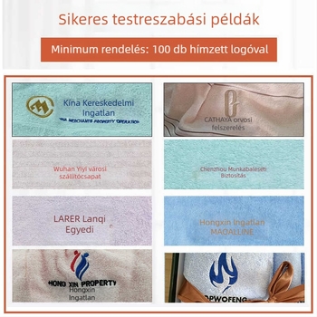 Ajándék törölköző dobozban — hosszú szálú pamut, 80–100 g, 100% pamut, logó testreszabás