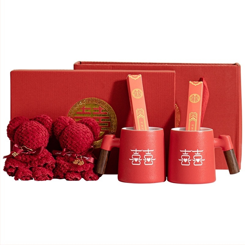 Porcelán páros szájöblítő pohár esküvőre – hengeres, egy rétegű, magas hőmérséklet-álló