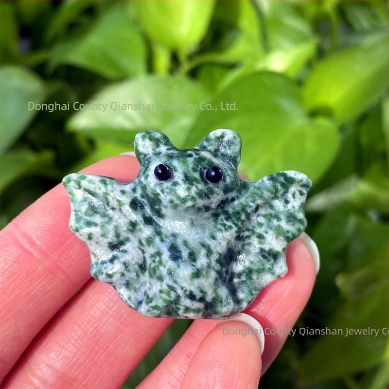 Denevér kristály szobor - kézzel készített DIY gravírozott kristály ajándék