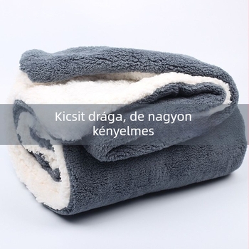 Flanelből készült poliészter takaró, északi stílus télre, könnyű, kevesebb mint 300 g, egyszínű, kötött pléd