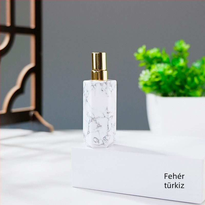 Kristály parfümös üveg készlet jade és achát aromaterápiához és testápoláshoz, esszenciális olaj permetező üvegek