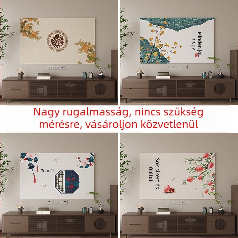 Új kínai stílusú tej-selyem TV-takaró, teljes körű porvédelem