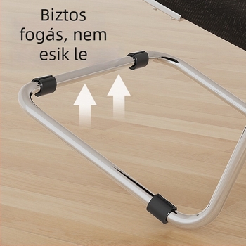 Műanyag ívelt széklábsapkák, U-s csattal, csendes, kopásálló, irodai székhez kerek cső lábakhoz