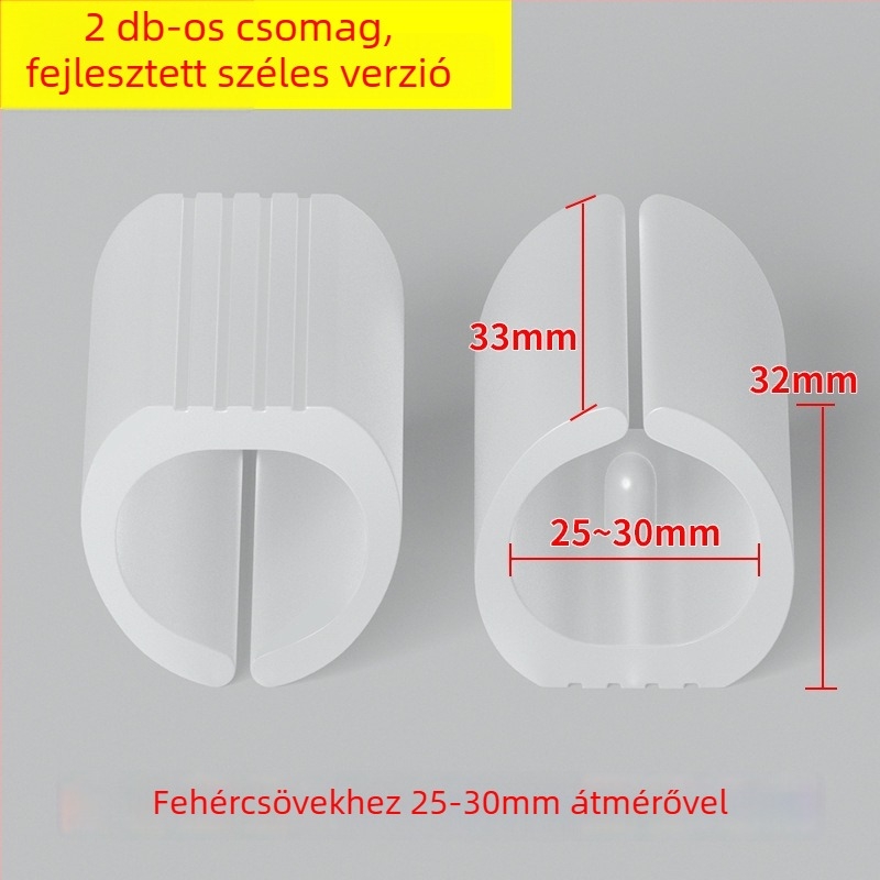 Műanyag ívelt széklábsapkák, U-s csattal, csendes, kopásálló, irodai székhez kerek cső lábakhoz
