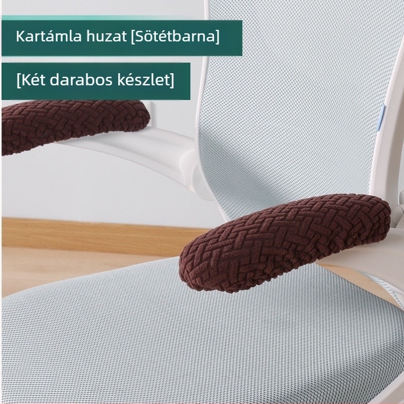 Minimalista irodai szék karvédő huzat, univerzális, vastag plüss fleece, halszálka mintával, folt- és kopásálló