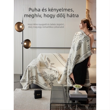 Chenille kanapétakaró, univerzális illesztés, erdő stílus, párna típus