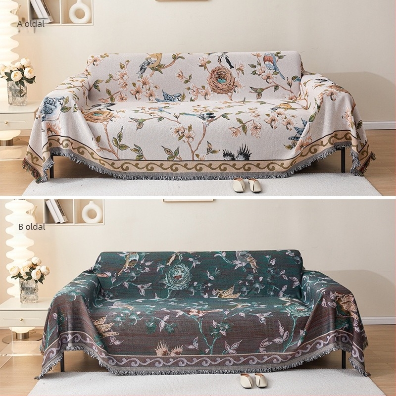 Youzhuo pamut kanapévédő háromüléseshez, absztrakt minta, modern minimalist stílus