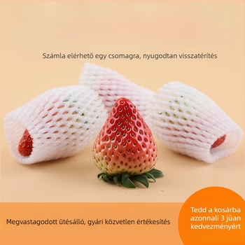 EPE gyöngyház habból készült gyümölcs hálóvédő burkolat, légáteresztő, vastagított védelem friss gyümölcsökhöz és zöldségekhez