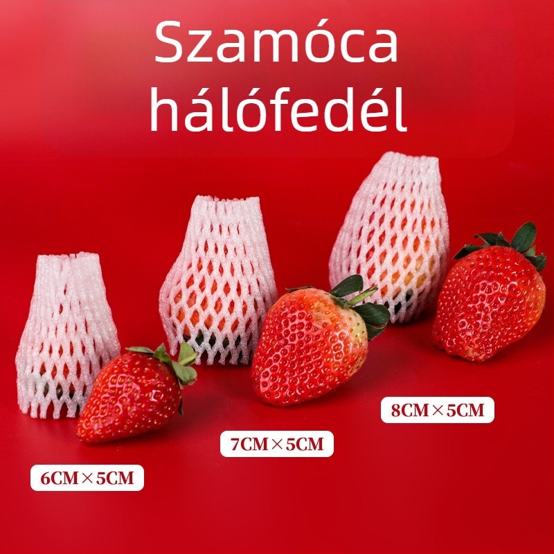 EPE gyöngyház habból készült gyümölcs hálóvédő burkolat, légáteresztő, vastagított védelem friss gyümölcsökhöz és zöldségekhez