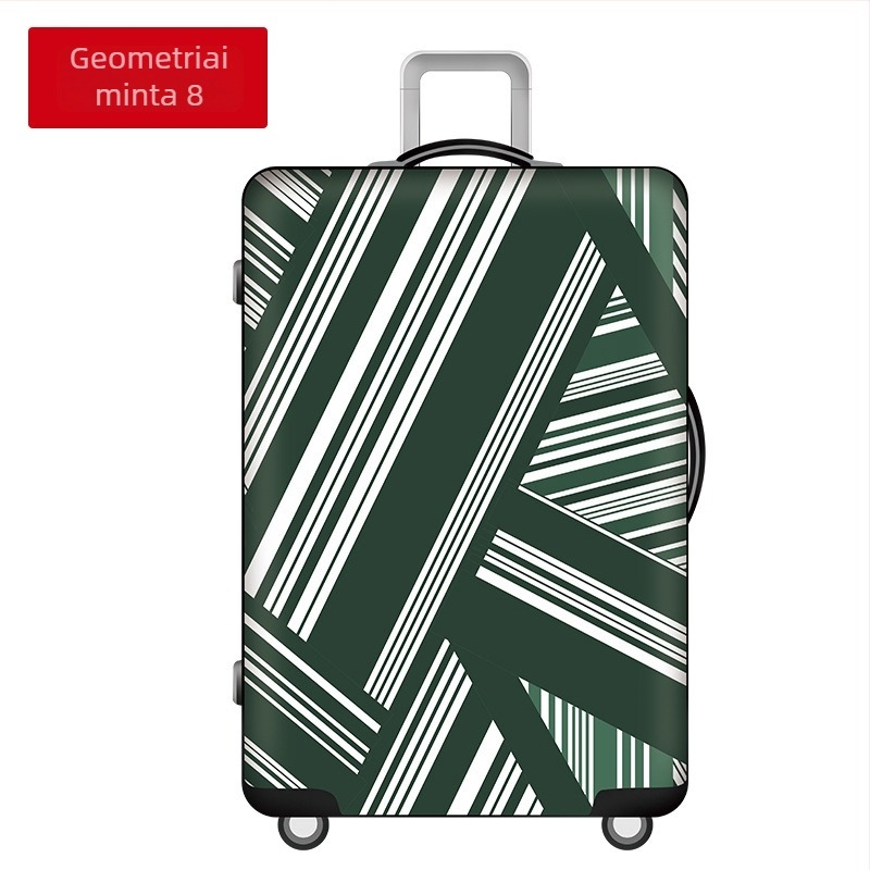 Poggyászvédő huzat Rain Village, geometriai mintával, uniszex, pamut anyag, belső pamutréteg, kopásálló (20–35L, pamut)