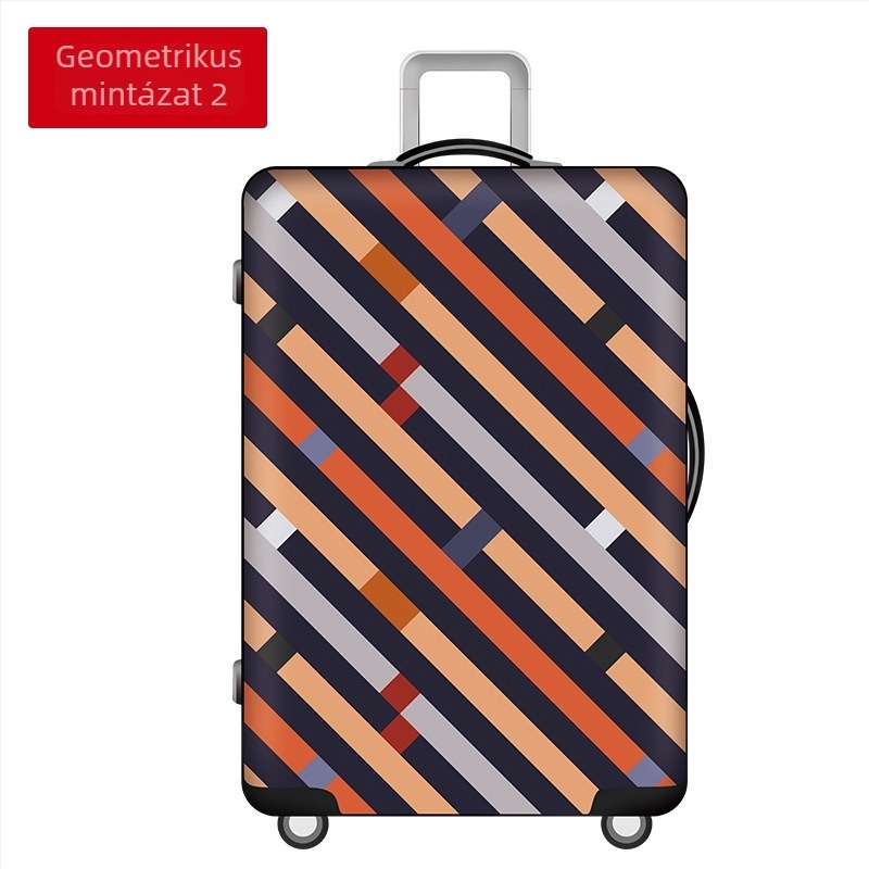 Poggyászvédő huzat Rain Village, geometriai mintával, uniszex, pamut anyag, belső pamutréteg, kopásálló (20–35L, pamut)