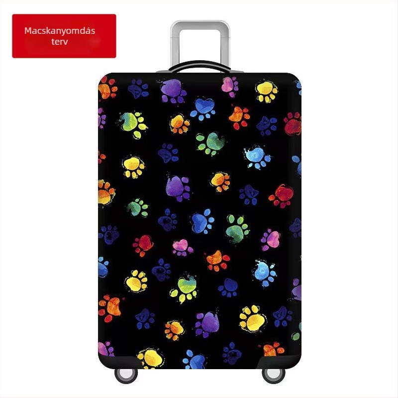 Poggyászvédő huzat Rain Village, geometriai mintával, uniszex, pamut anyag, belső pamutréteg, kopásálló (20–35L, pamut)