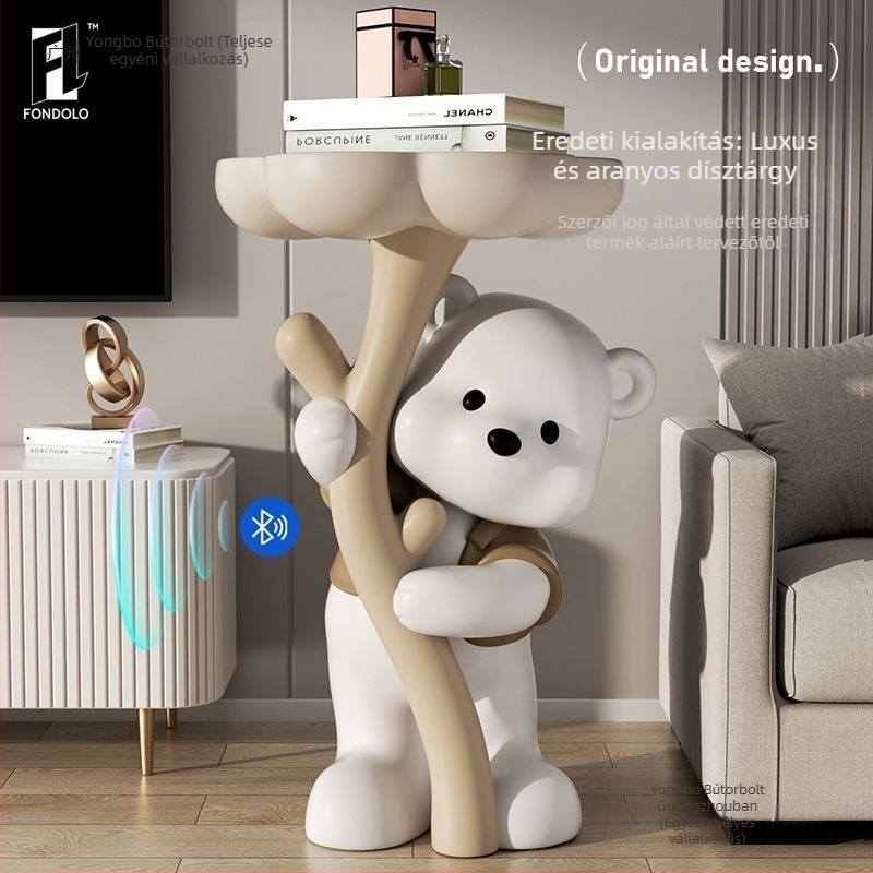 Medvegyanta figura - álló, modern otthoni dekoráció Yongbo, fél kézműves kivitelezés, üzleti ajándék