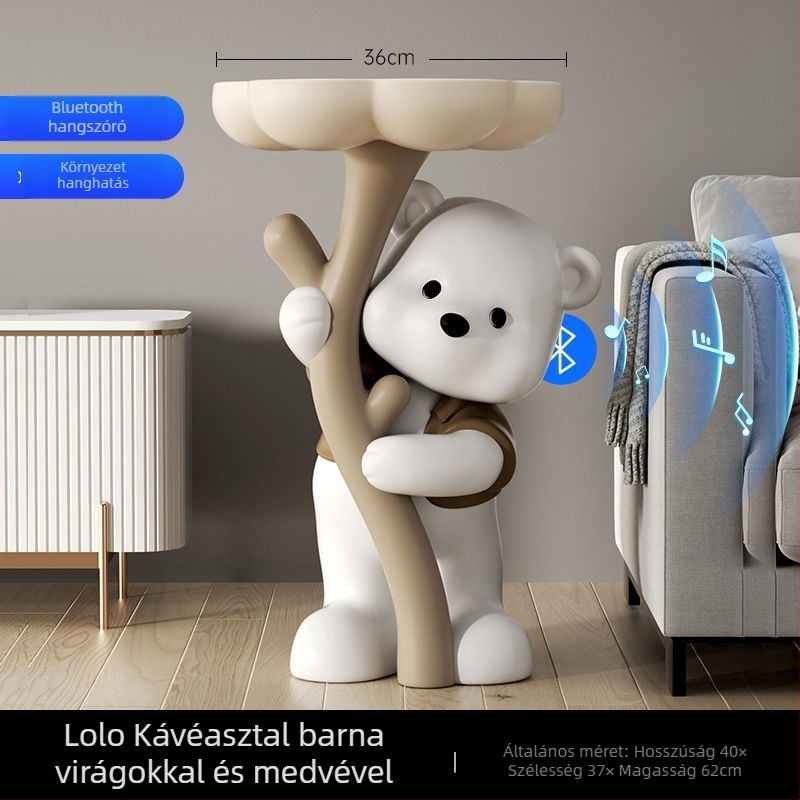 Medvegyanta figura - álló, modern otthoni dekoráció Yongbo, fél kézműves kivitelezés, üzleti ajándék