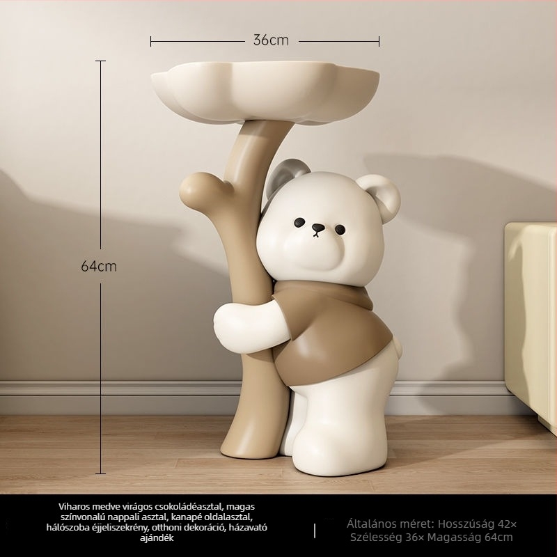 Medvegyanta figura - álló, modern otthoni dekoráció Yongbo, fél kézműves kivitelezés, üzleti ajándék