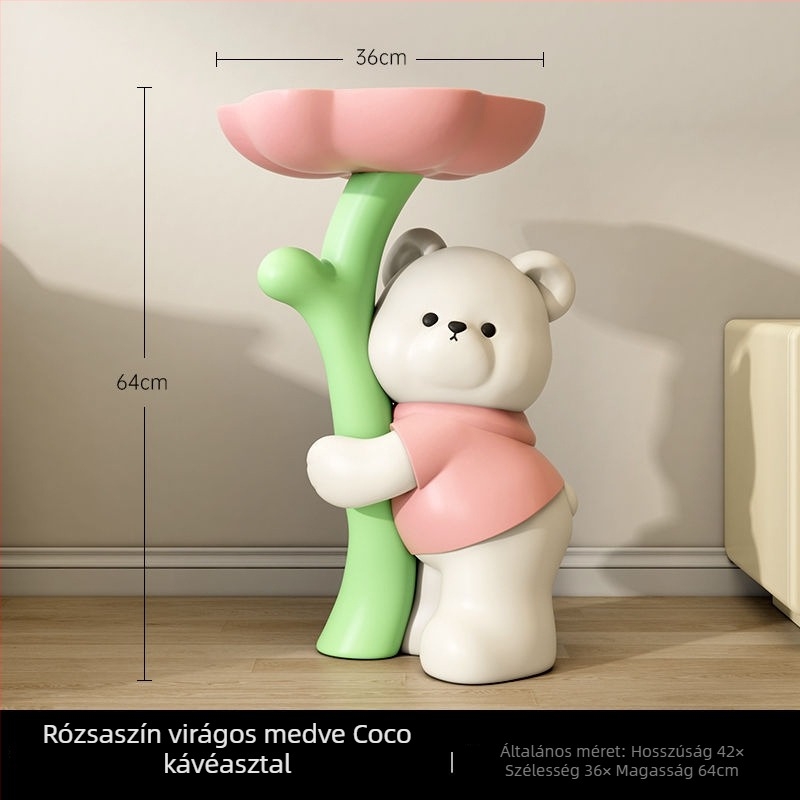 Medvegyanta figura - álló, modern otthoni dekoráció Yongbo, fél kézműves kivitelezés, üzleti ajándék