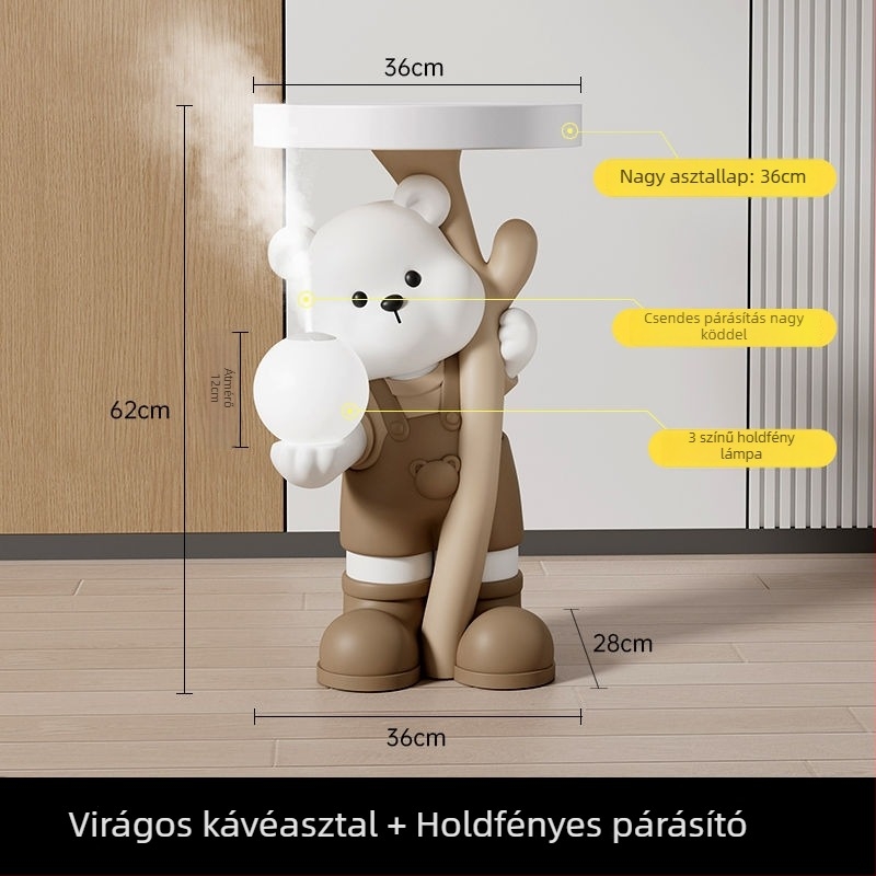 Medvegyanta figura - álló, modern otthoni dekoráció Yongbo, fél kézműves kivitelezés, üzleti ajándék