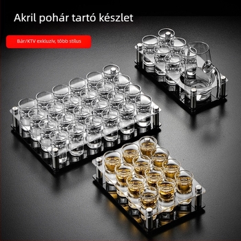 Üvegpohár-készlet logóval, üveganyag, kapacitás 1–100 ml, súly 1.0 kg